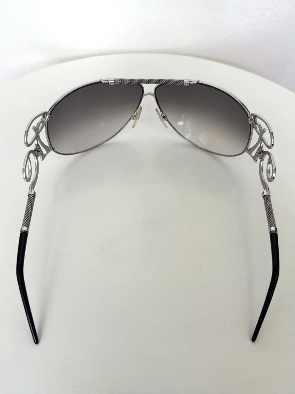 ROBERTO CAVALLI Beid 850S E98 Silver Womens Aviator Gradient Sunglasses 70-8-115